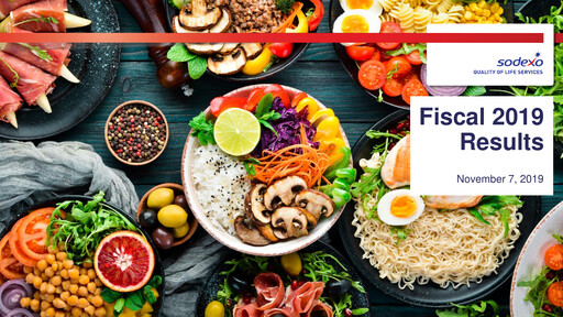 Miniature Sodexo Rapport financier 2019