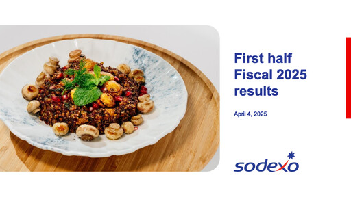 Miniature Sodexo Rapport semestriel 2025-h1