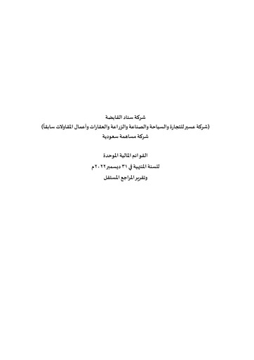 Miniature Sinad Holding Company Bilan financier 2022