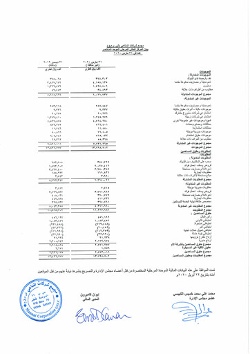 Thumbnail Mannai Corporation Financial Statement 2020-q1