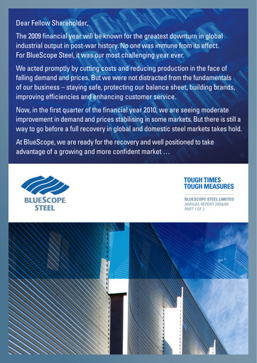 Thumbnail BlueScope Steel Annual Report 2008-2009