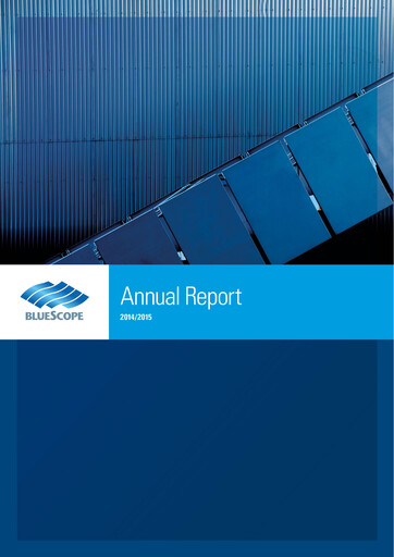 Thumbnail BlueScope Steel Annual Report 2014-2015