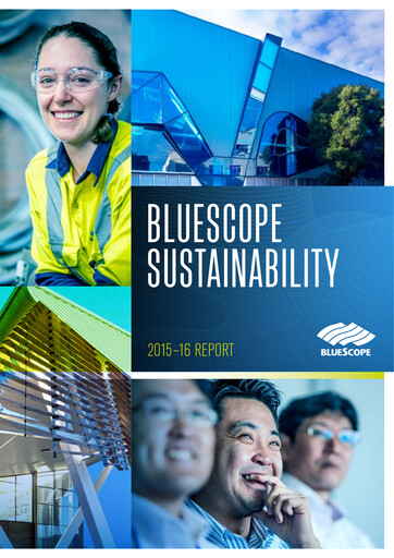 Thumbnail BlueScope Steel Sustainability Report 2016