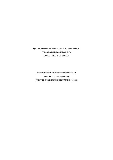 Thumbnail Widam Food Company Financial Statement 2008