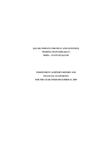 Thumbnail Widam Food Company Financial Statement 2009