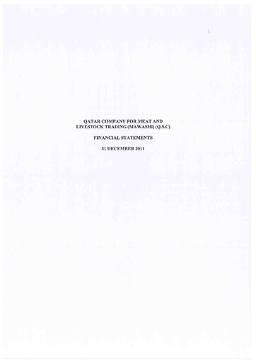 Thumbnail Widam Food Company Financial Statement 2011