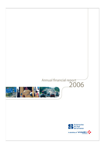 Thumbnail Vinci Financial Report 2006