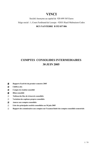 Vorschaubild Vinci Finanzmitteilung 2005-h1