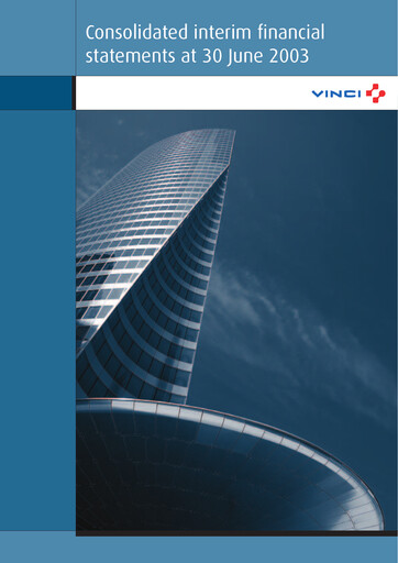 Thumbnail Vinci Half-year Report 2003-h1
