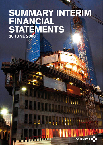 Thumbnail Vinci Half-year Report 2006-h1