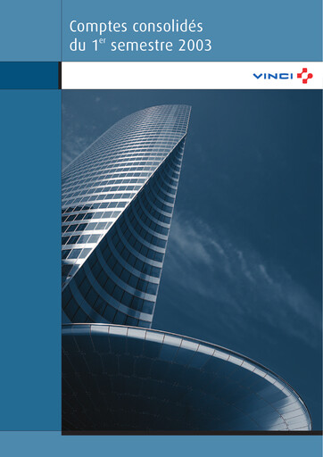 Thumbnail Vinci Half-year Report 2003-h1