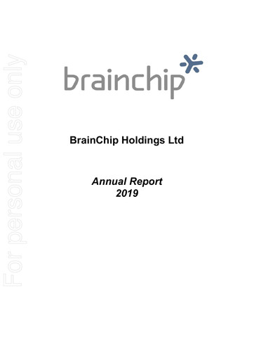 Thumbnail BrainChip Annual Report 2019