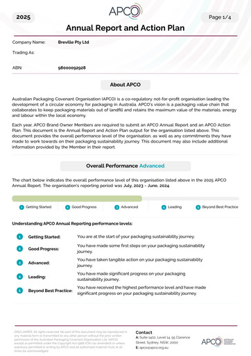 Thumbnail Breville Group Sustainability Report 2024