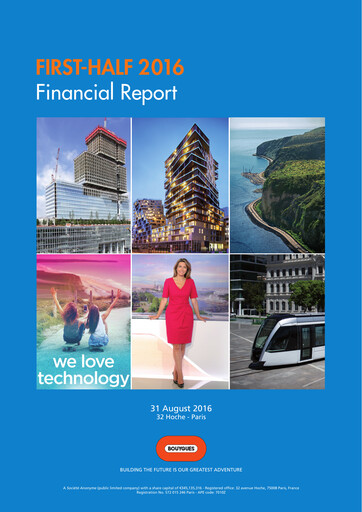 Thumbnail Bouygues Financial Report 2016-h1