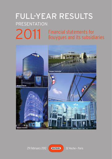 Thumbnail Bouygues Financial Statement 2011