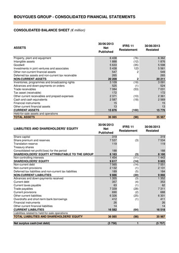 Thumbnail Bouygues Financial Statement 2013-h1