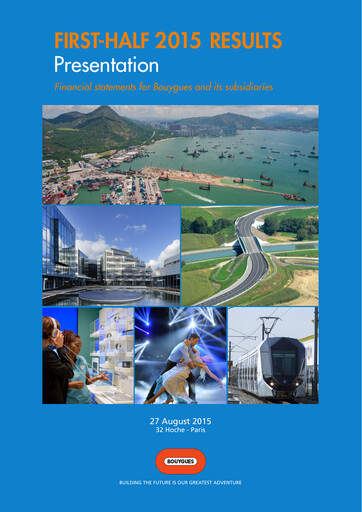 Thumbnail Bouygues Financial Statement 2015-h1