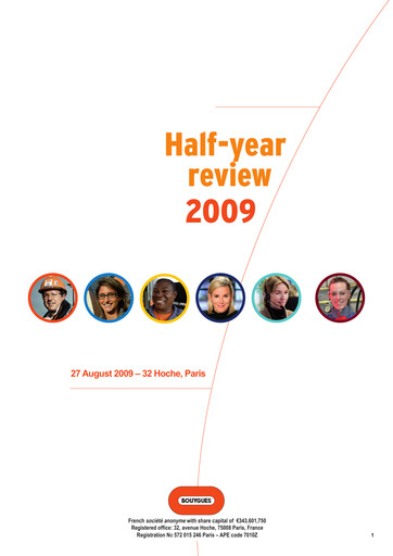 Thumbnail Bouygues Half-year Report 2009-h1