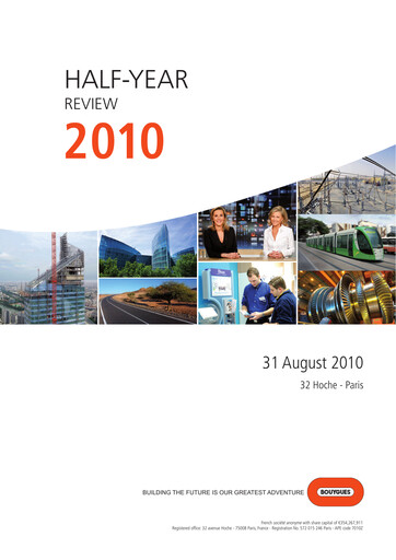 Thumbnail Bouygues Half-year Report 2010-h1