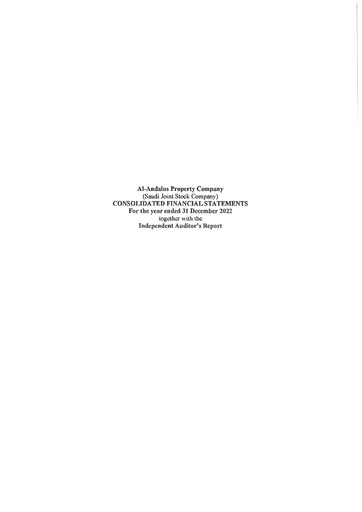 Thumbnail Alandalus Property Company Financial Statement 2022