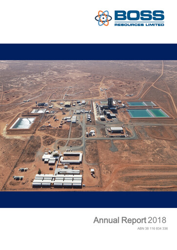 Thumbnail Boss Energy Annual Report 2018