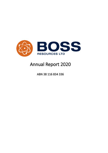 Thumbnail Boss Energy Annual Report 2020