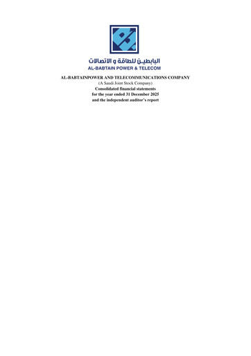 Vorschaubild Al-Babtain Power and Telecommunications Finanzmitteilung 2025