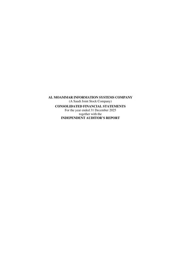 Thumbnail Al Moammar Information Systems Financial Statement 2025