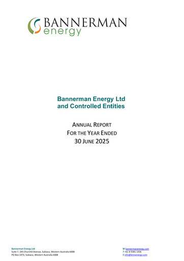 Thumbnail Bannerman Energy Annual Report 2025