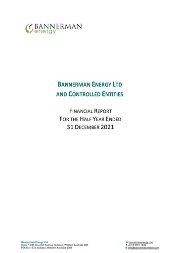 Thumbnail Bannerman Energy Financial Report 2021-h1