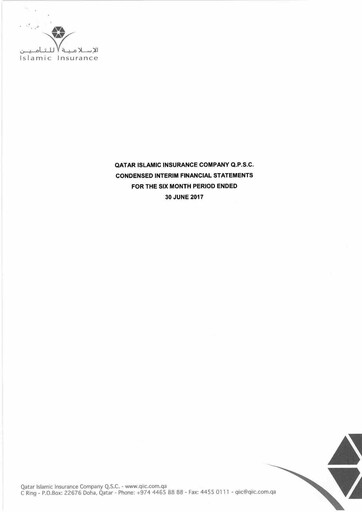 Thumbnail Qatar Islamic Insurance Group Financial Statement 2017-h1