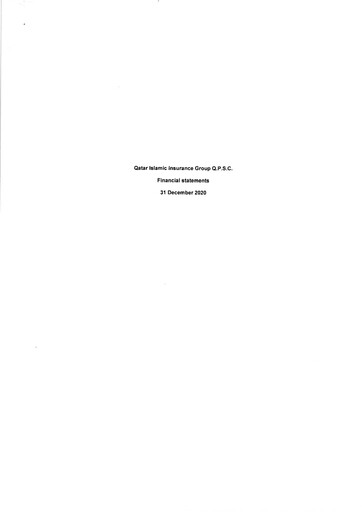 Thumbnail Qatar Islamic Insurance Group Financial Statement 2020