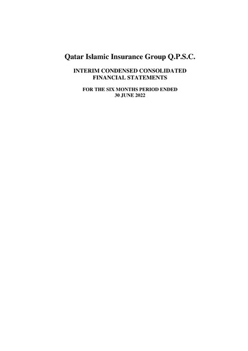 Thumbnail Qatar Islamic Insurance Group Financial Statement 2022-h1