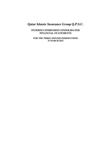 Thumbnail Qatar Islamic Insurance Group Quarterly Report 2022-q1
