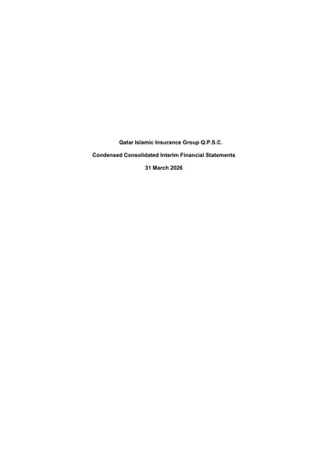 Thumbnail Qatar Islamic Insurance Group Quarterly Report 2026-q1