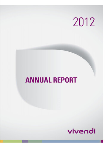 Thumbnail Vivendi Annual Report 2012