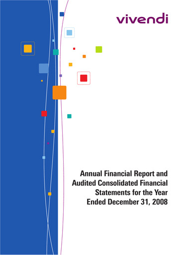 Thumbnail Vivendi Financial Report 2008