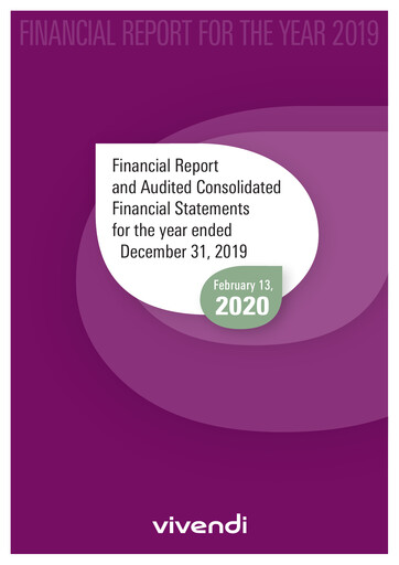 Thumbnail Vivendi Financial Report 2019