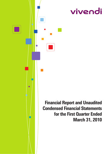 Thumbnail Vivendi Quarterly Report 2010-q1