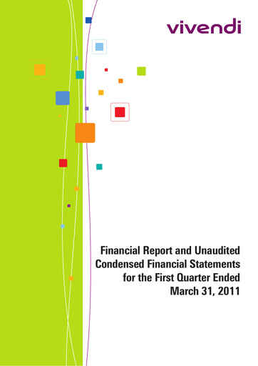 Thumbnail Vivendi Quarterly Report 2011-q1