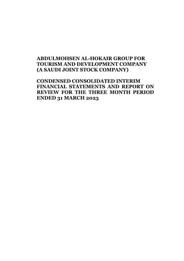 Vorschaubild Abdulmohsen Al-Hokair Group for Tourism and Development Company Finanzmitteilung 2023-q1