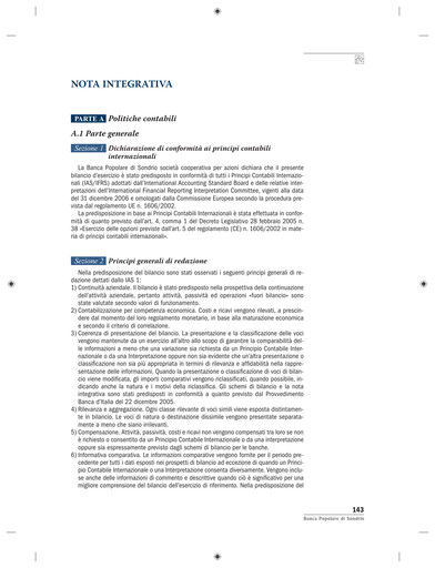 Vorschaubild Banca Popolare di Sondrio Jahresbericht 2006