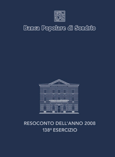 Vorschaubild Banca Popolare di Sondrio Jahresbericht 2008