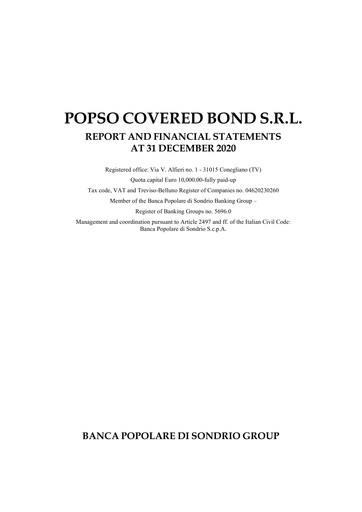 Thumbnail Banca Popolare di Sondrio Financial Statement 2020
