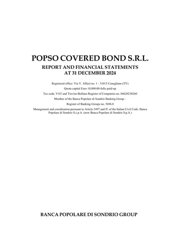 Thumbnail Banca Popolare di Sondrio Financial Statement 2024