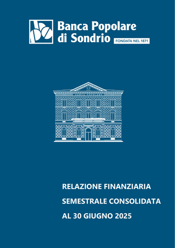 Miniature Banca Popolare di Sondrio Rapport semestriel 2025-h1