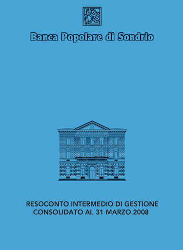 Thumbnail Banca Popolare di Sondrio Quarterly Report 2008-q1