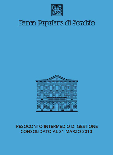 Thumbnail Banca Popolare di Sondrio Quarterly Report 2010-q1