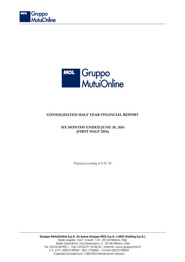 Thumbnail Moltiply Group (Gruppo Mutuionline) Half-year Report 2016-h1