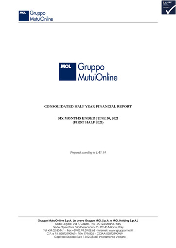 Thumbnail Moltiply Group (Gruppo Mutuionline) Half-year Report 2021-h1